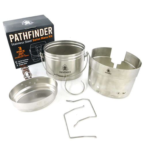Pathfinder Swedish Mess Kit, Stainless Steel